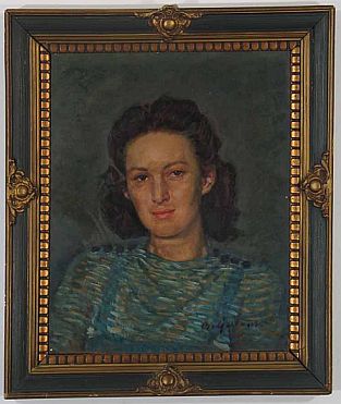 Janina Gardzielewska, olej, po 1946 r..