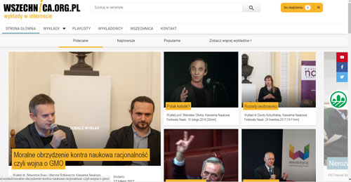 Wszechnica - zrzut ekranu