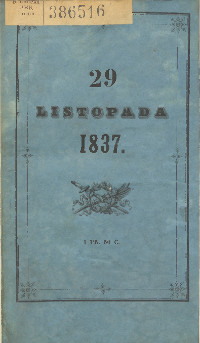 29 listopada w roku 1837 w Londynie, w Paryżu, w Edynburgu