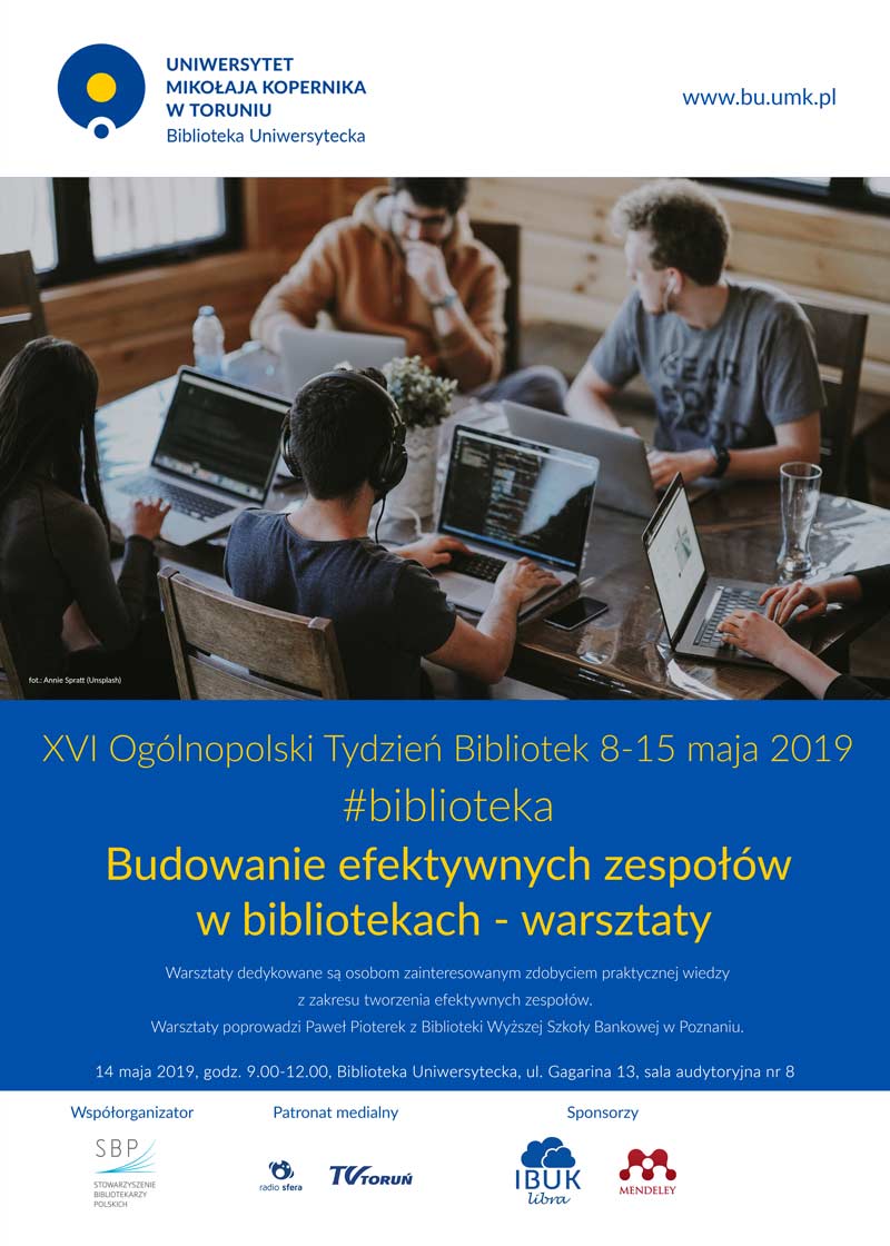 Budowanie efektywnych zespołów w bibliotekach - warsztat