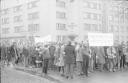 Fot. 4 - Marsz NZS UMK upamiętniający protesty marcowe 1968 roku, Toruń,  marzec 1981 r.