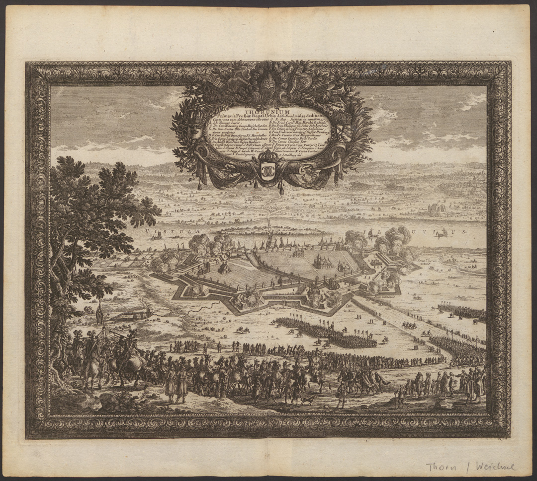 E.J. Dahlberg, Toruń, miedzioryt, akwaforta 1655