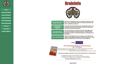 BrainInfo - zrzut ekranu