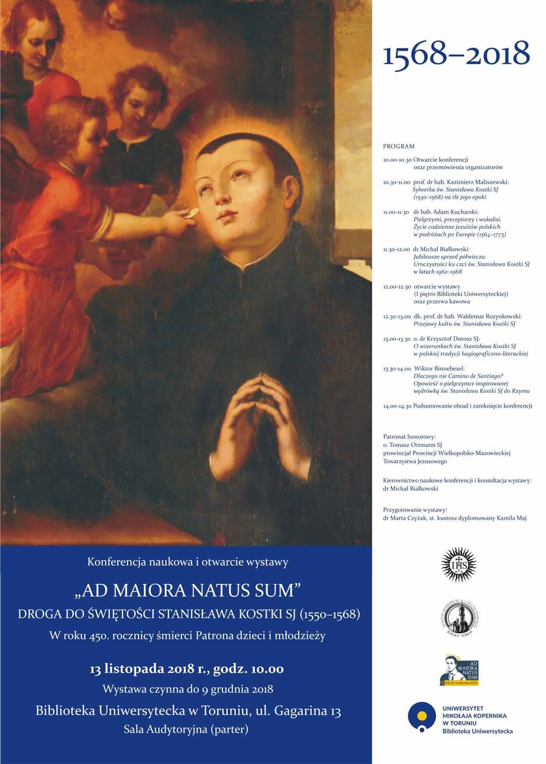 Ad maiora natus sum. Droga do świętości Stanisława Kostki SJ (1550-1568